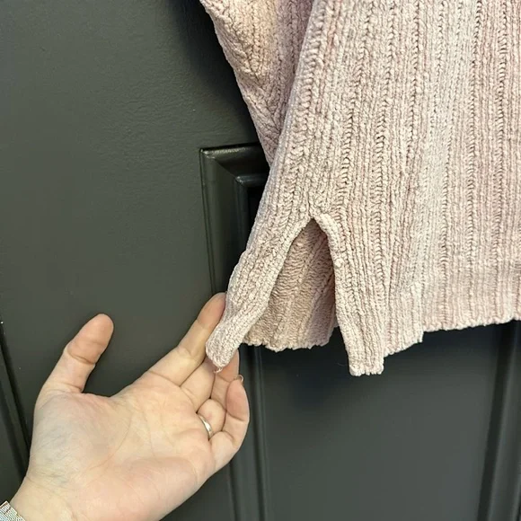 Eileen Fisher Pink Knit Ultra Soft Oversized Sweater size Large 100% cotton - Picture 5 of 6